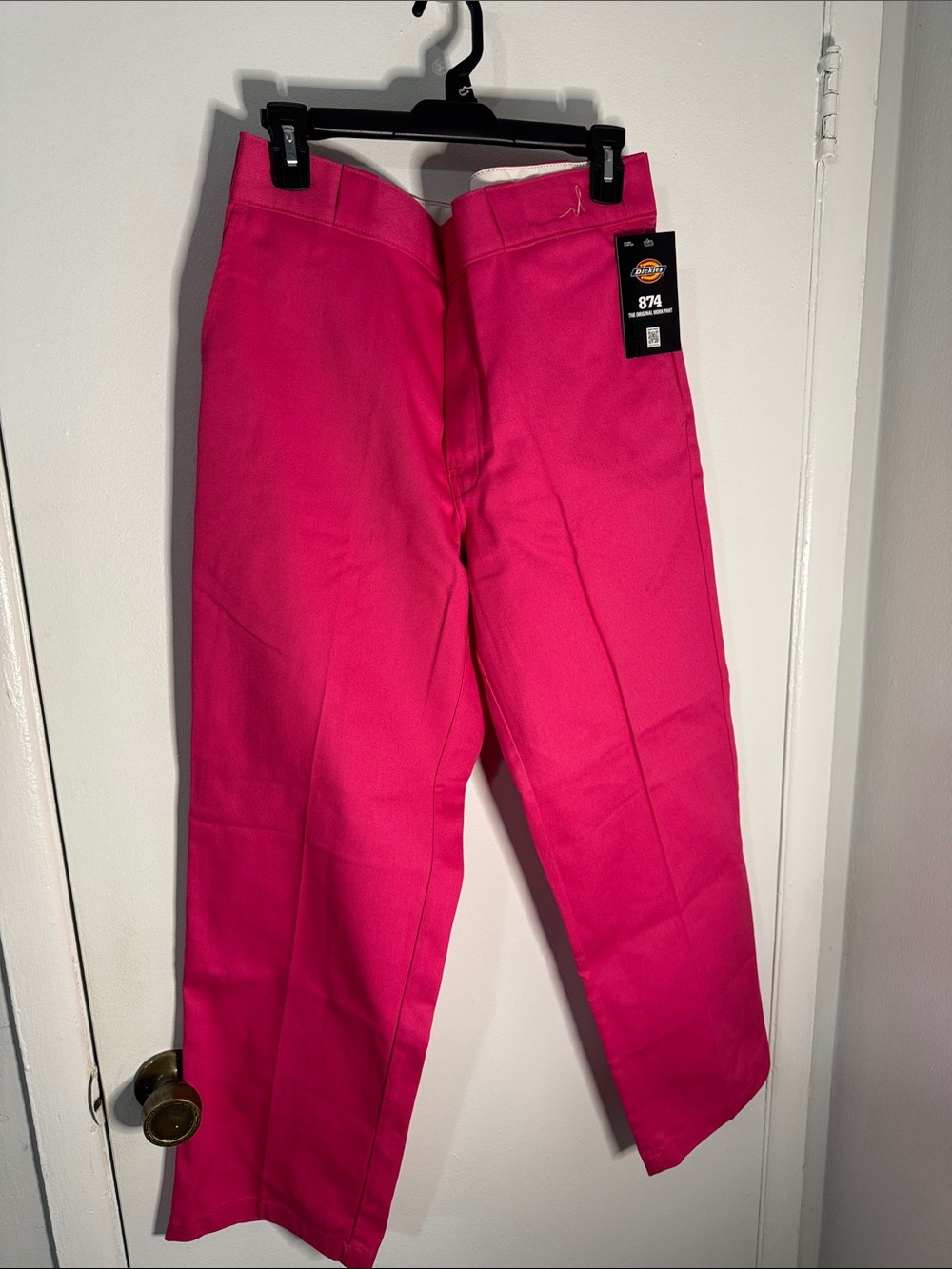 Dickies Men’s 34x30 874 Work Pants Bright/Hot Pink Breast Cancer Awareness NWT